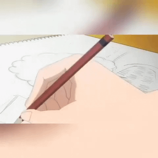 This is a crude pun meme referencing the popular Japanese anime and manga franchise *Death Note*. The title replaces the word 'Note' in the franchise name with 'cum' to form lewd wordplay. The visual content is a generic anime-style shot of a person's hand holding a pencil and writing or drawing in an open lined sketchbook, which visually references the core Death Note premise where the titular supernatural notebook kills anyone whose name is written in it, repurposing that concept for the vulgar sexual joke.