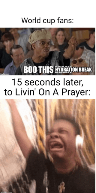 Viral screaming singing fan reaction meme