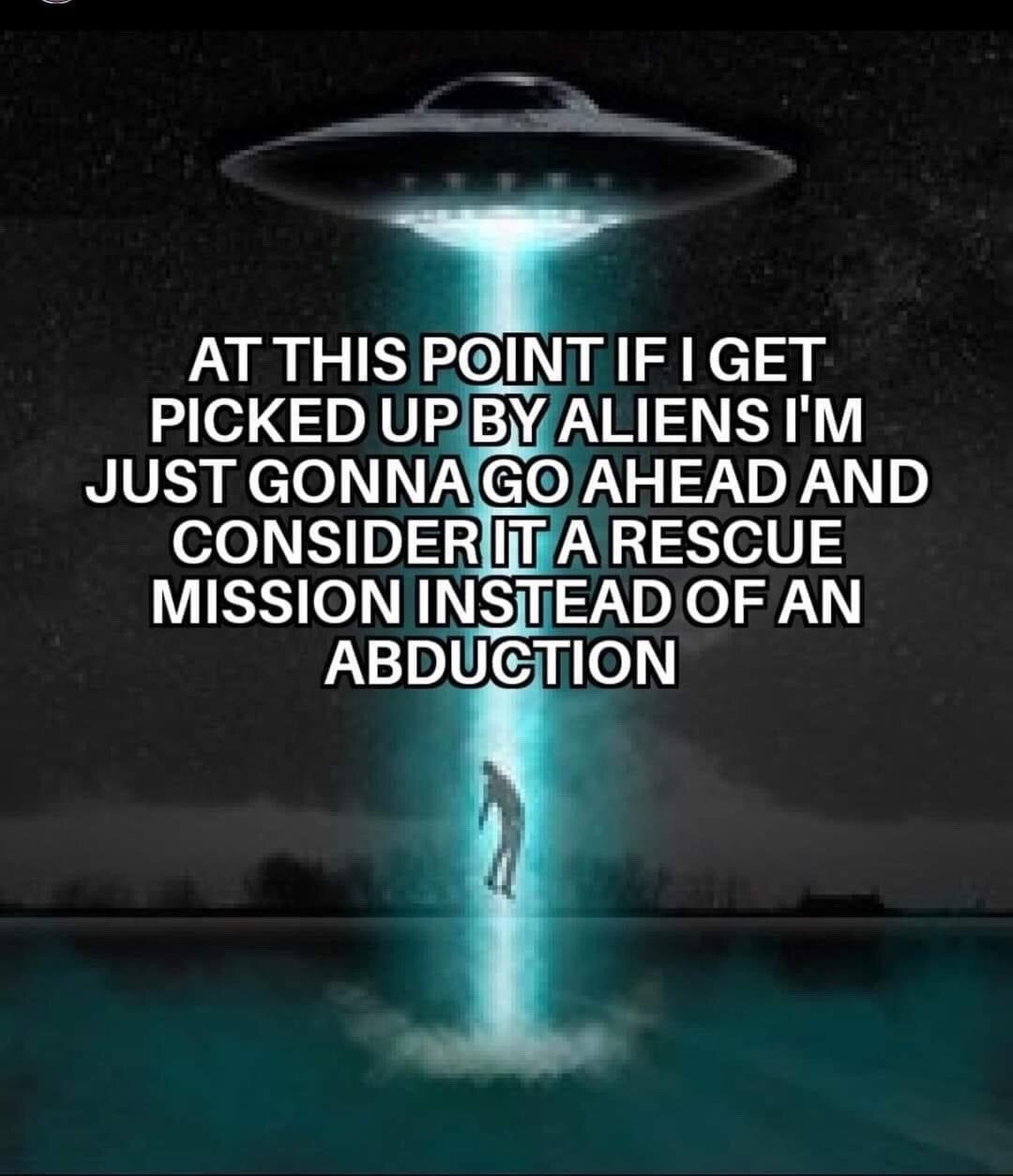 Generic Stock Alien Abduction Art