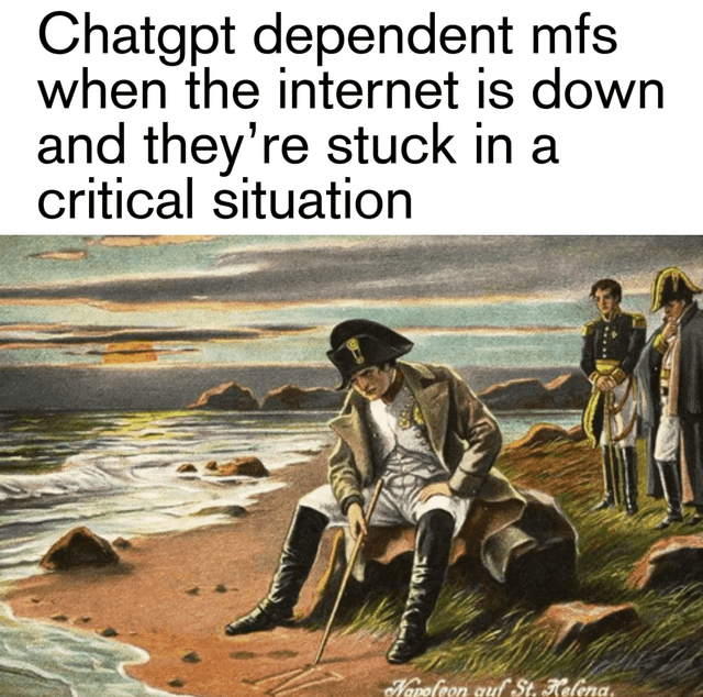 Historical painting (Napoleon on St. Helena)