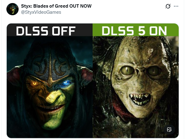 DLSS 5 Meme Parody