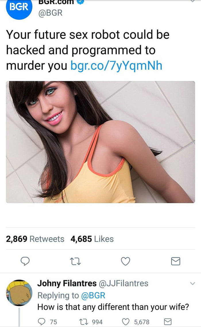 Stock photo of sex robot product