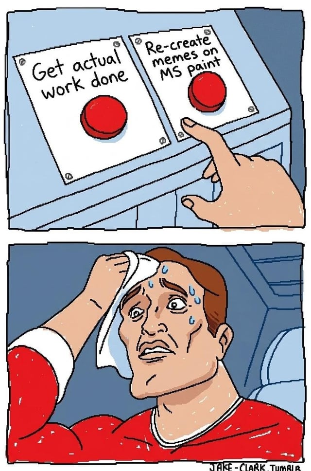 Two Buttons Choice Meme Template