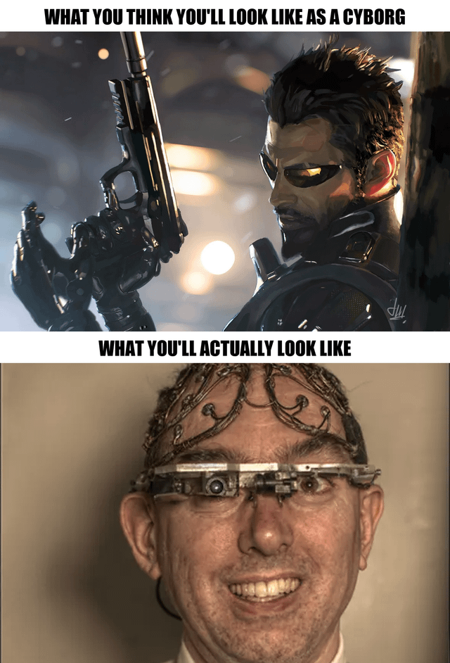 Real life early cybernetic technology testing