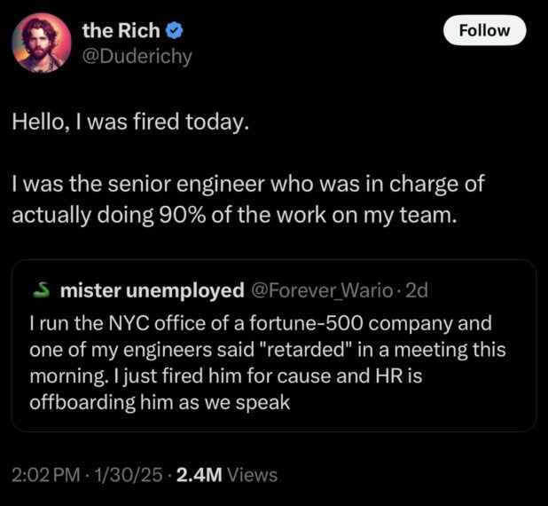 Twitter User (Fortune 500 NYC Office Manager)