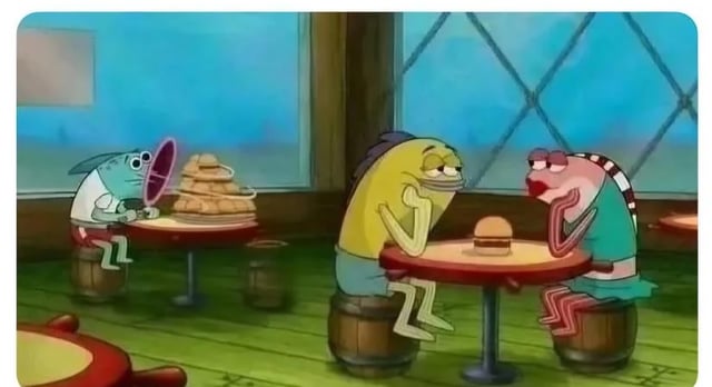 Generic Blue Krusty Krab Patron