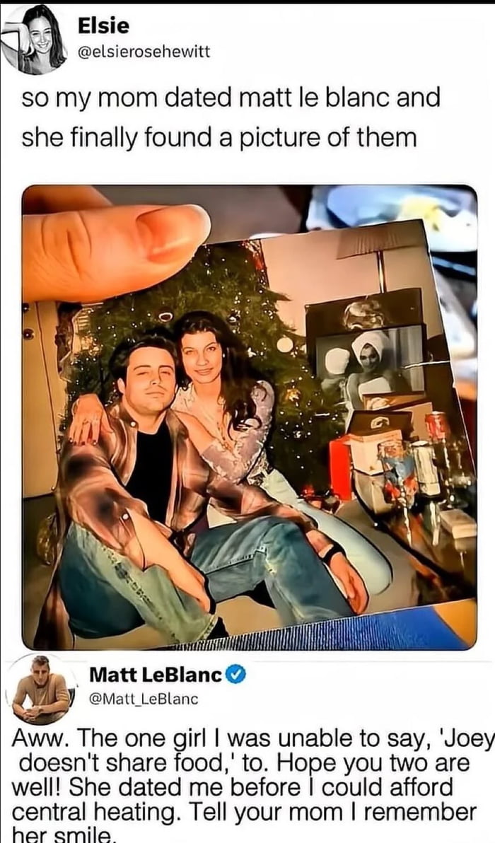 Real Person / Friends (as Joey Tribbiani)