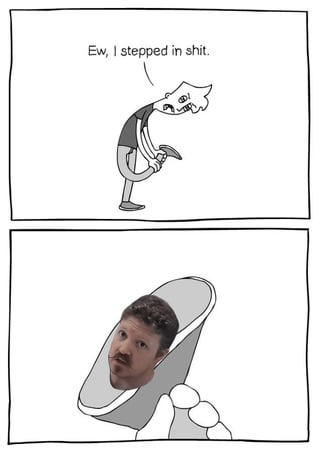 Stepped in shit comic template