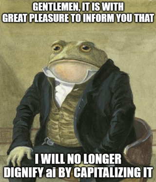 Meme Template (Vintage Frog Illustration)