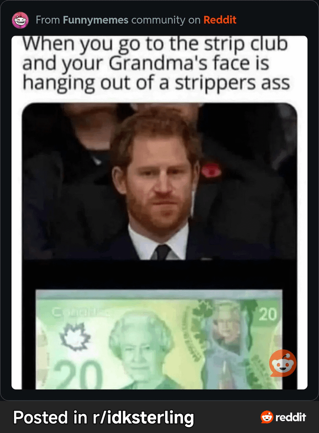 Real Person (Former British Monarch & Canadian Head of State)