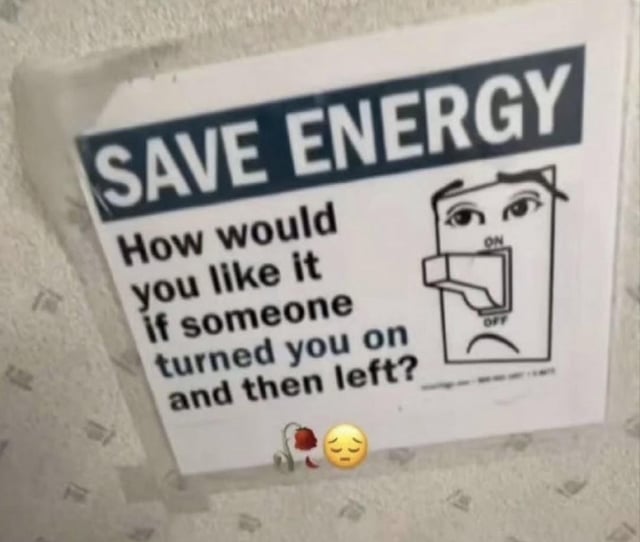 Public Energy Saving Sign