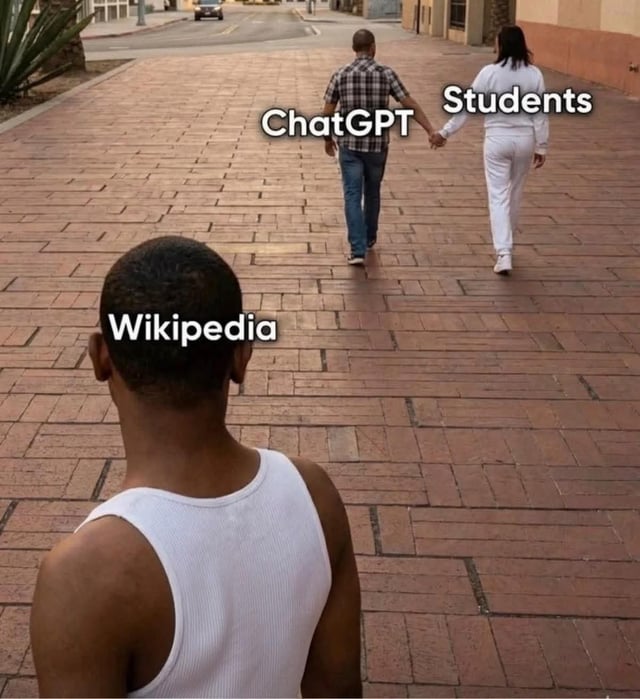 Viral 'person left behind' meme template