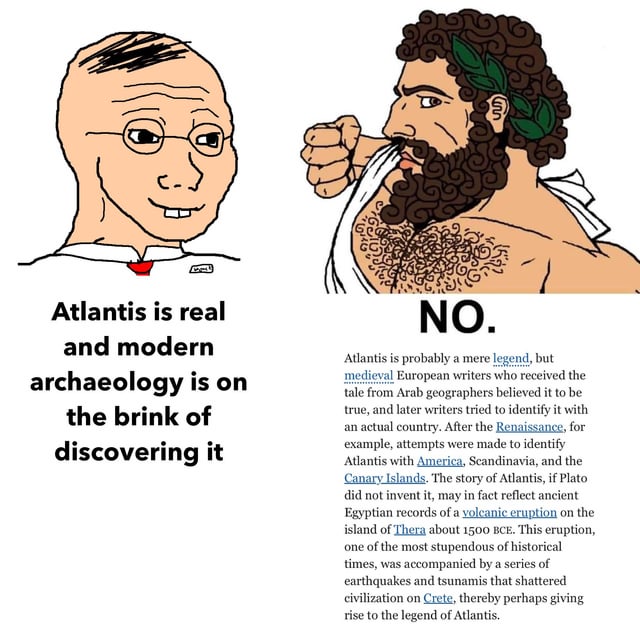 Soyjak vs. Chad meme format