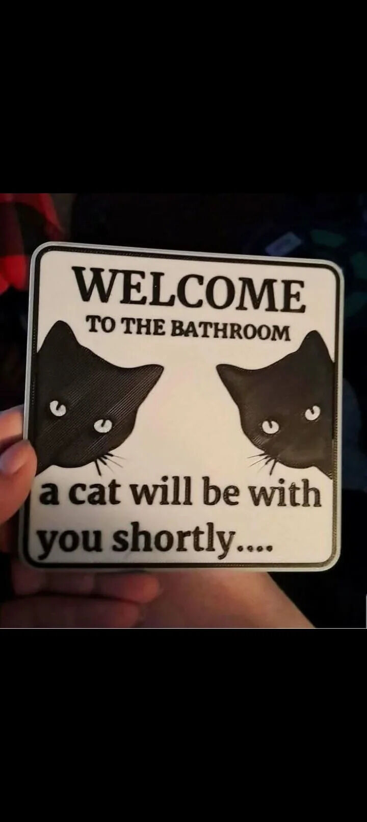 Novelty Bathroom Sign