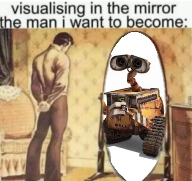 Mirror Ideal Self Meme Template