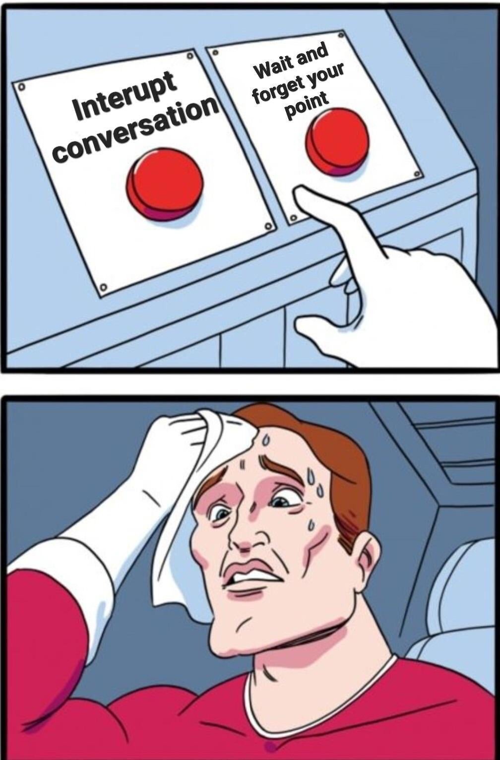 Two Buttons Choice Meme Template