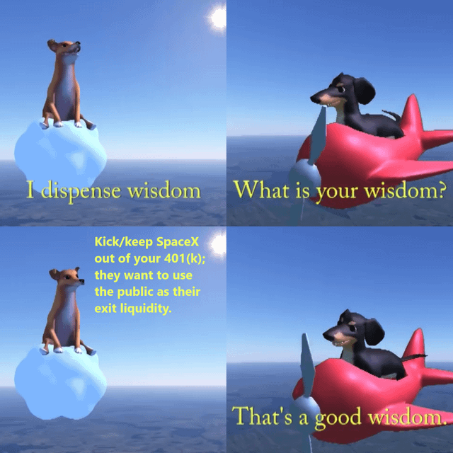 3D dispense wisdom meme template