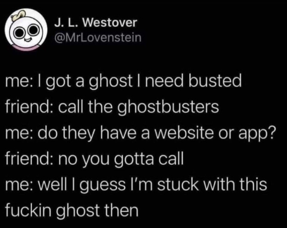 Original comedic tweet dialogue