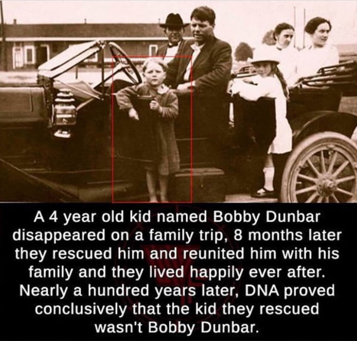 Bobby Dunbar Disappearance Historical Case