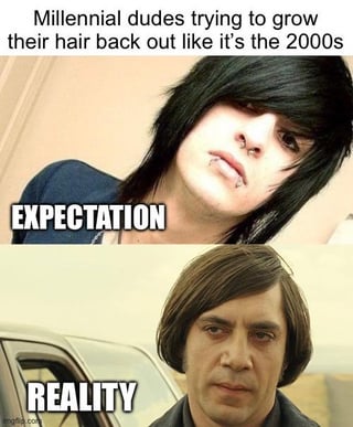 Real life 2000s emo subculture photograph