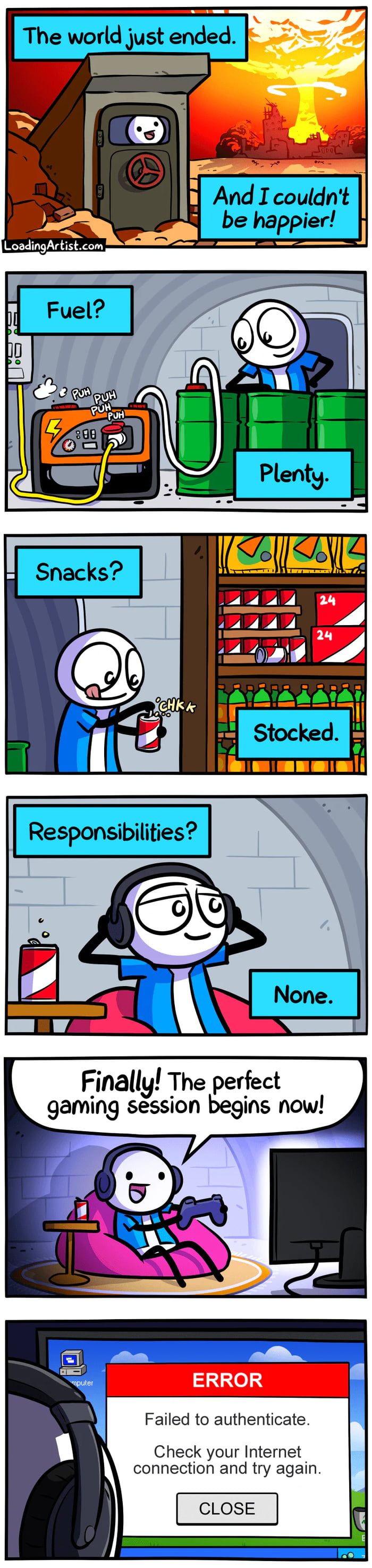 Loading Artist Webcomic