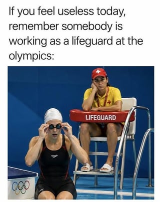 Real Olympic swimming competition