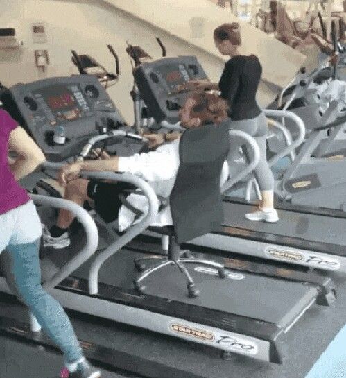 Unidentified male gym patron